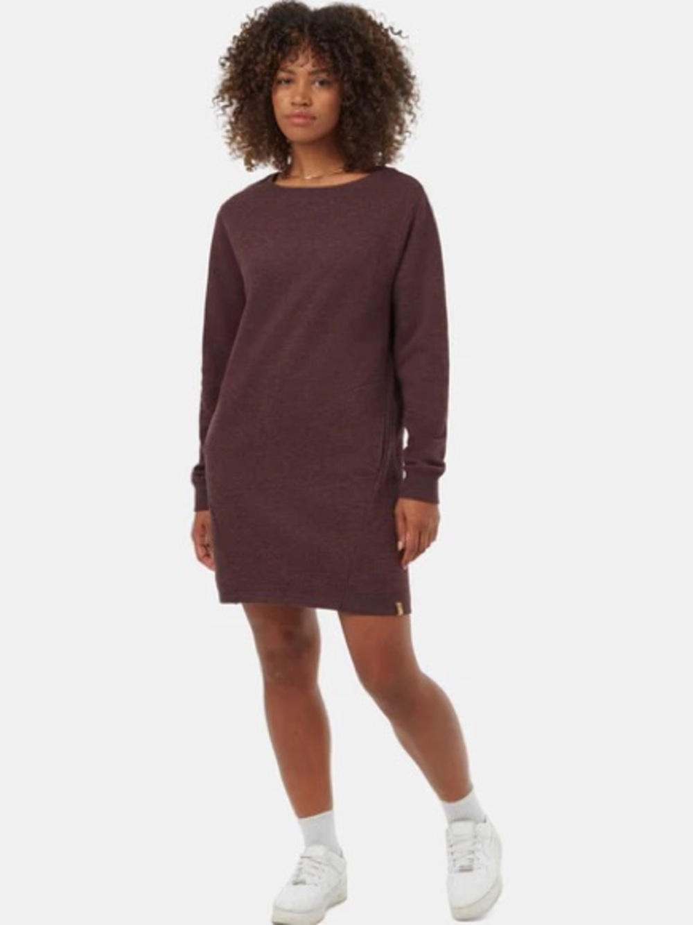 Tentree Fleece Crew Dress Women's XS Mulberry Gorpcore Casual Outdoor Organic - Picture 11 of 14